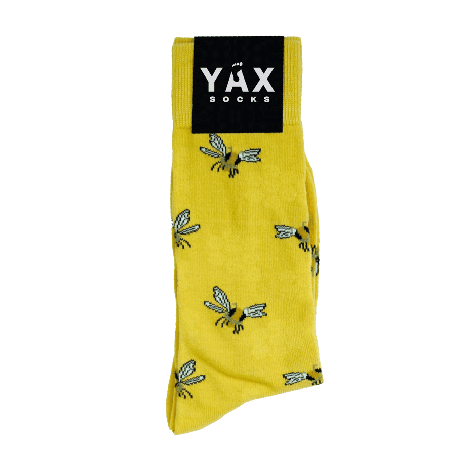 CREW SOCKS MUSTARD BEES