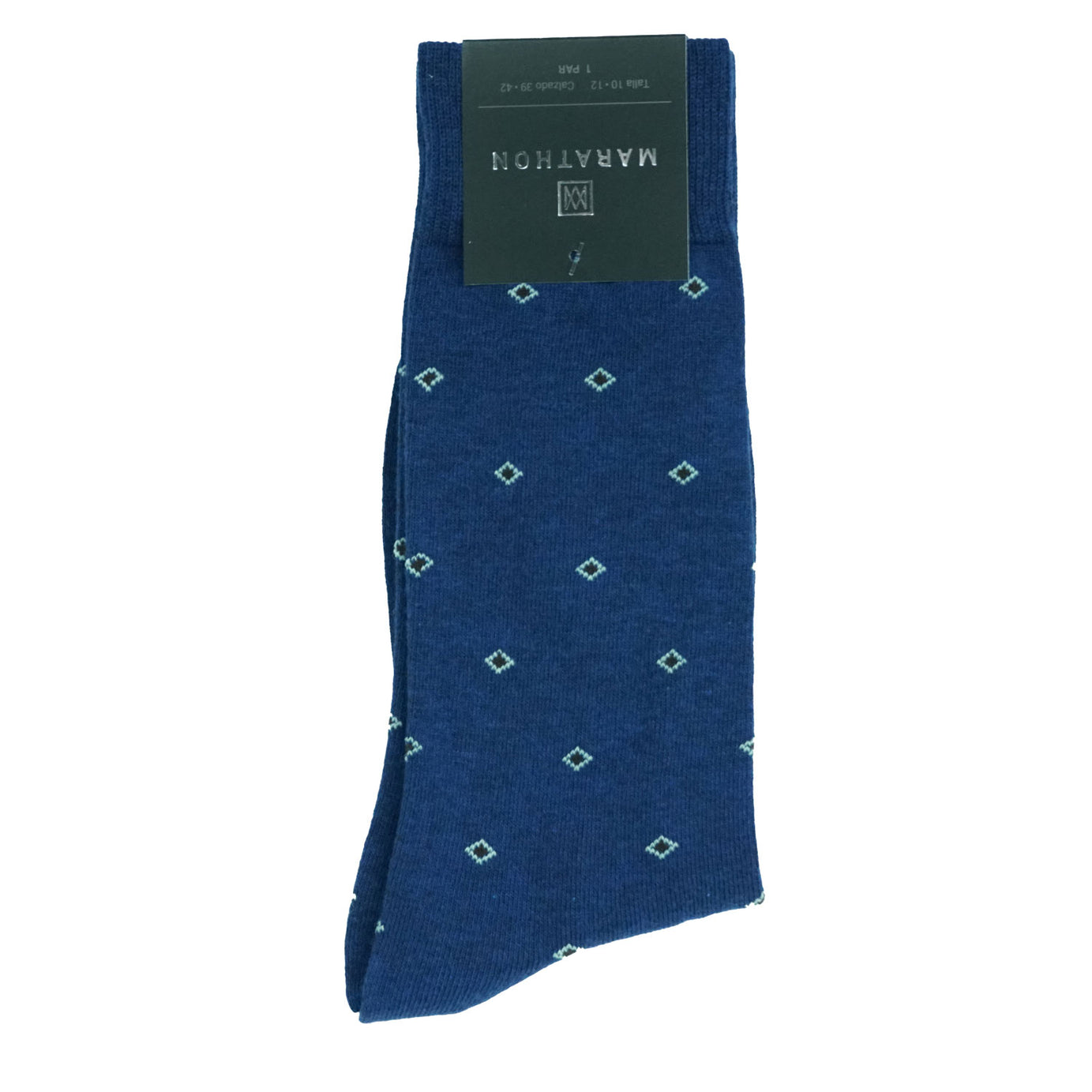 DRESS SOCKS BLUE LITTLE RHOMBUSES