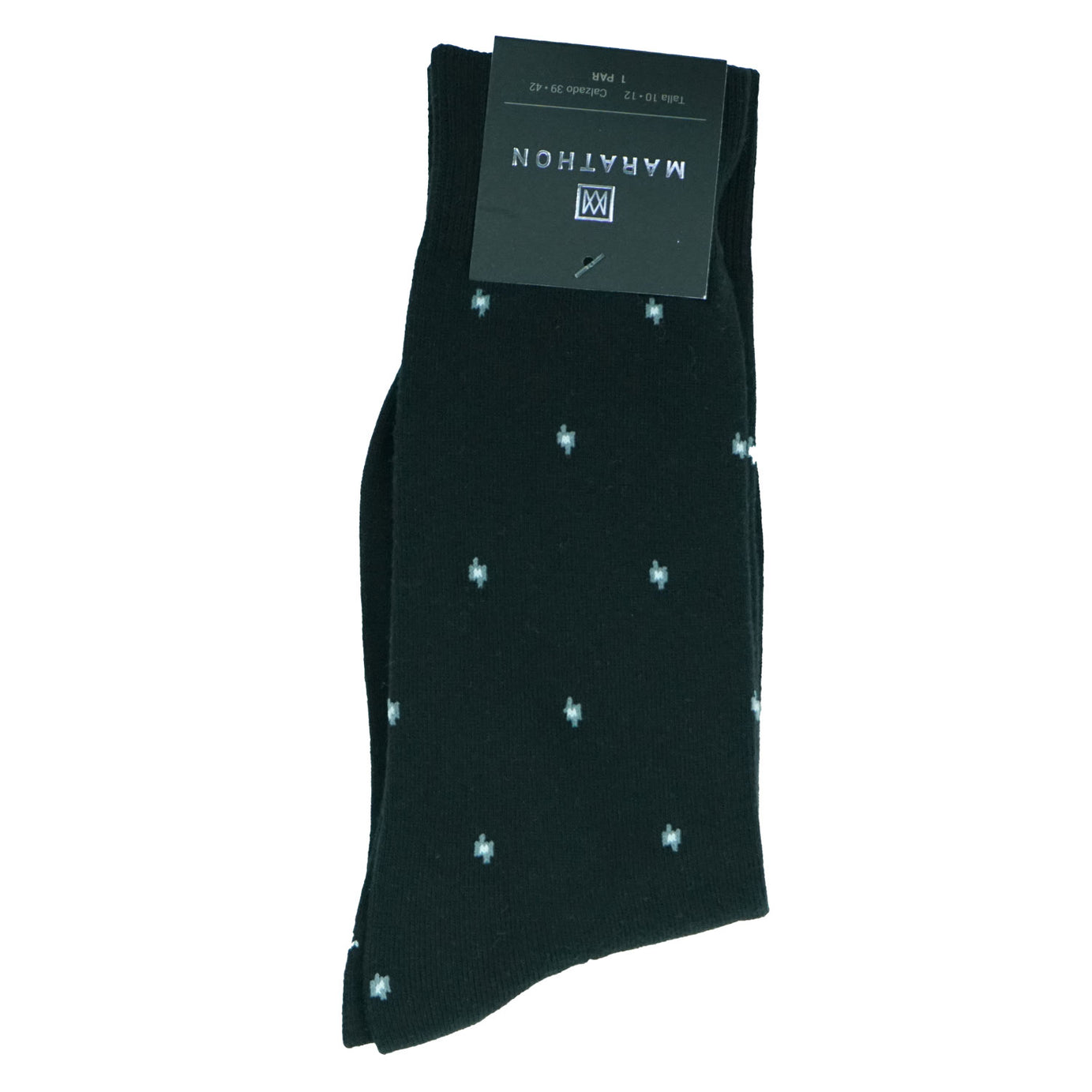 DRESS SOCKS BLACK PRINT