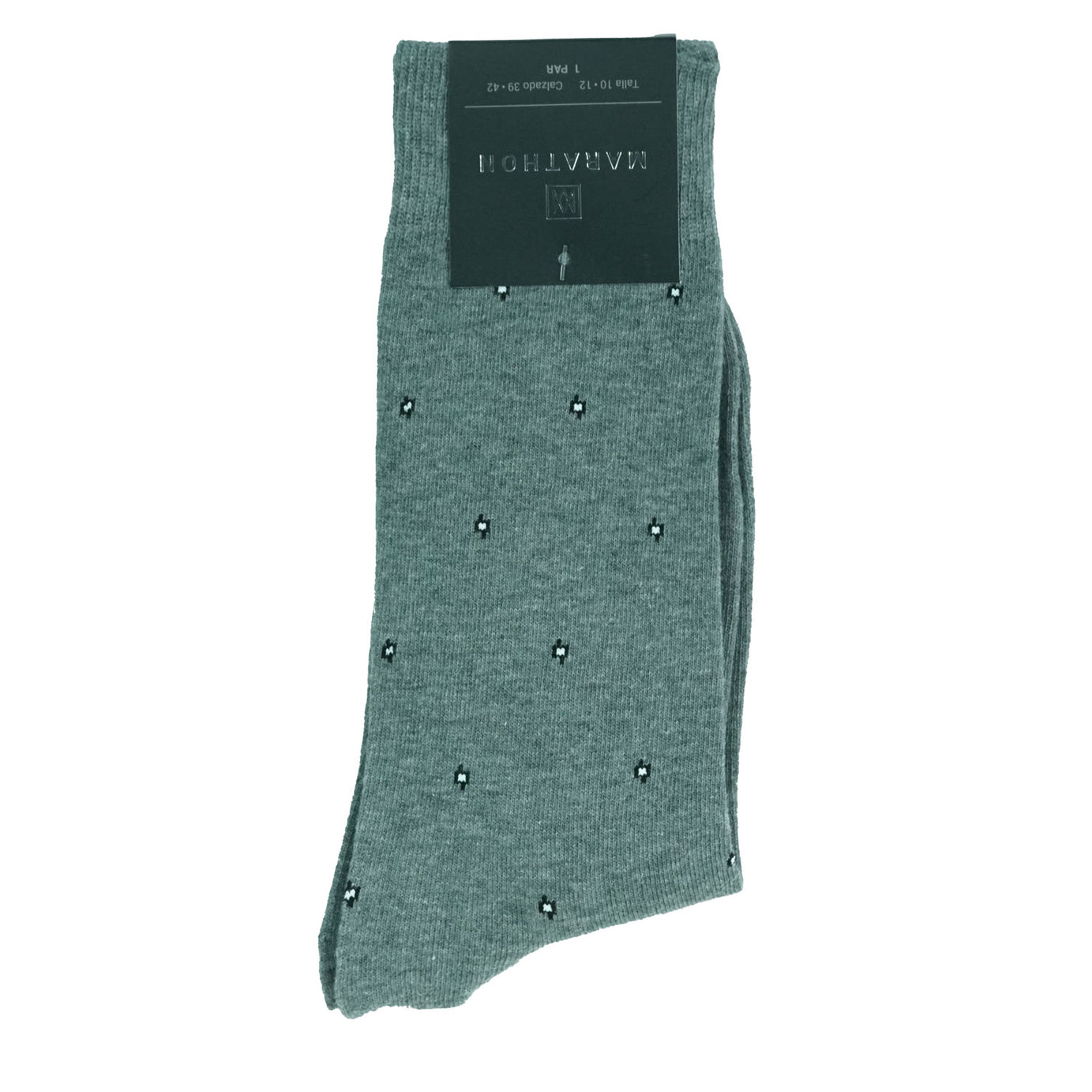 DRESS SOCKS GRAY PRINT