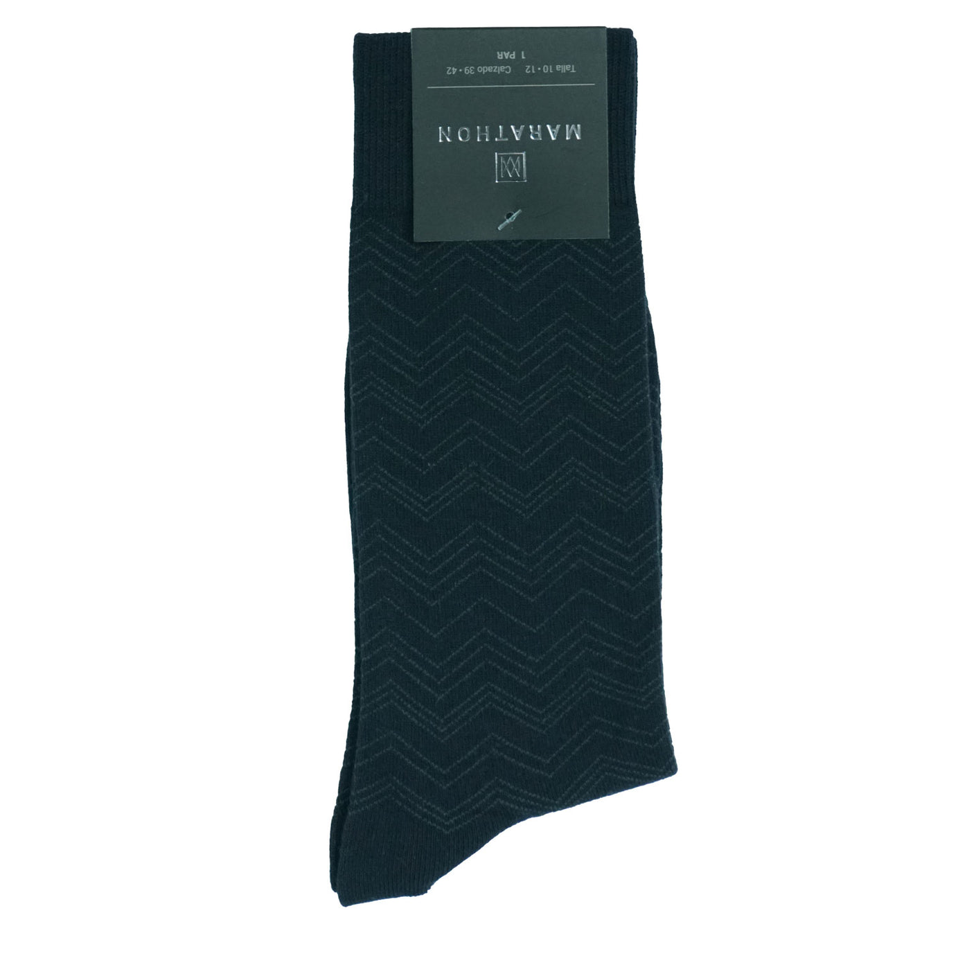 DRESS SOCKS BLUE ZIGZAG