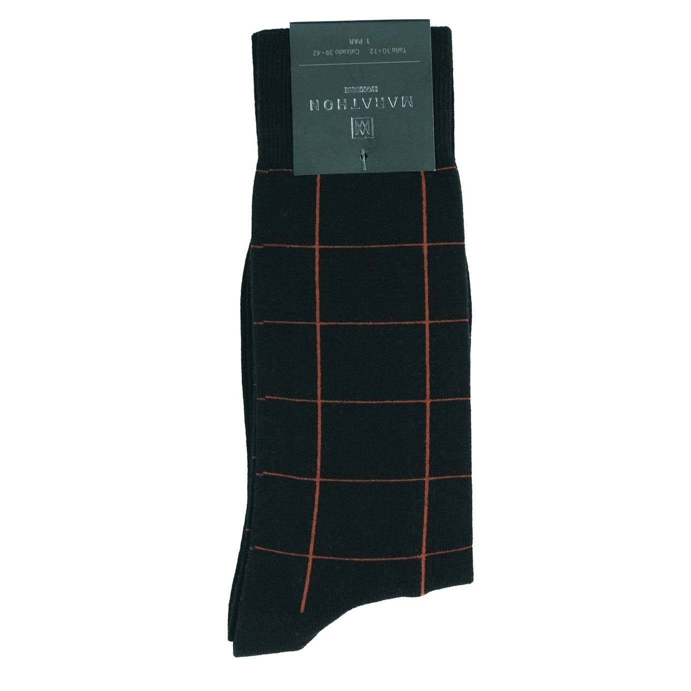 DRESS SOCKS BLACK SQUARES