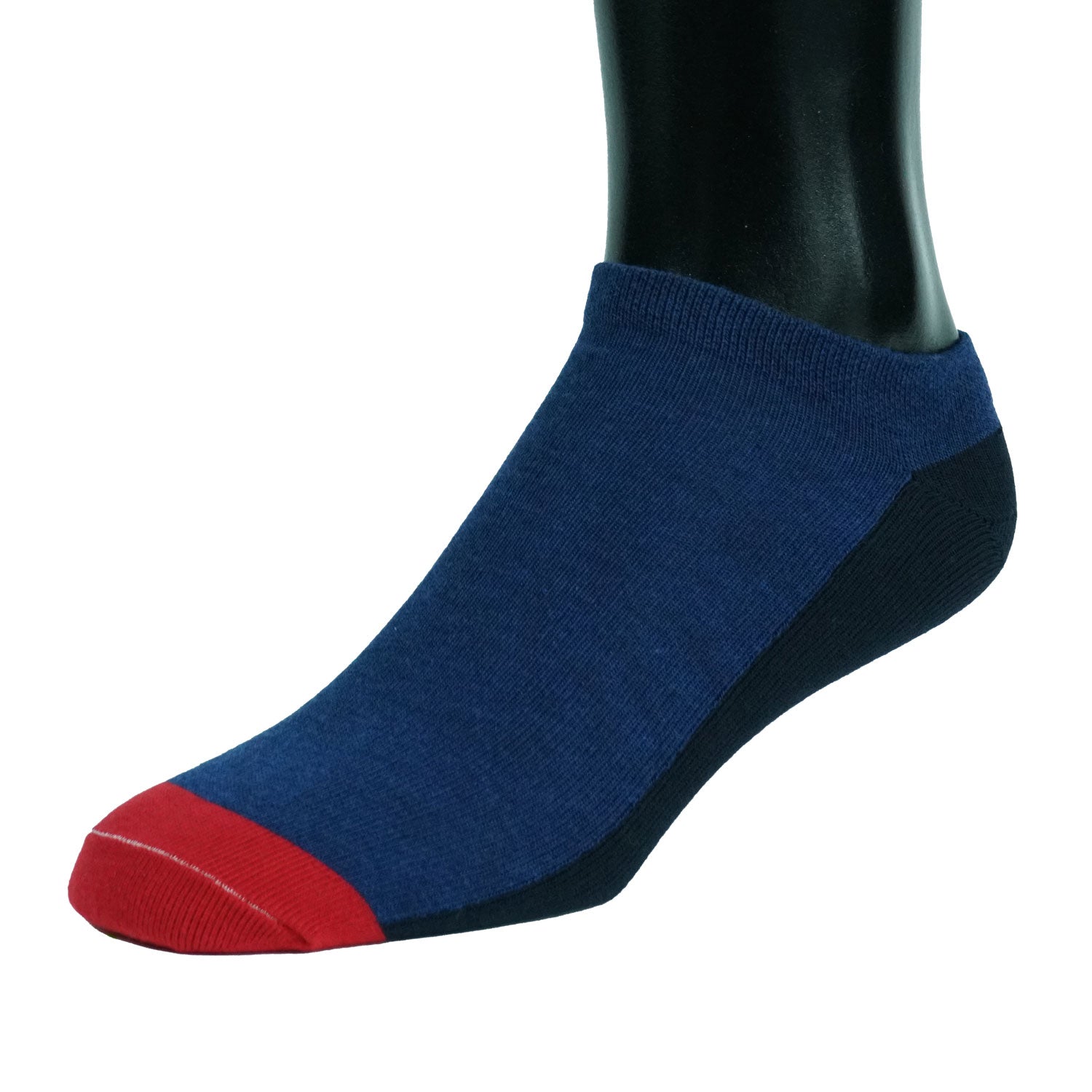 NO-SHOW BLUE SOCKS FRONT COLOR