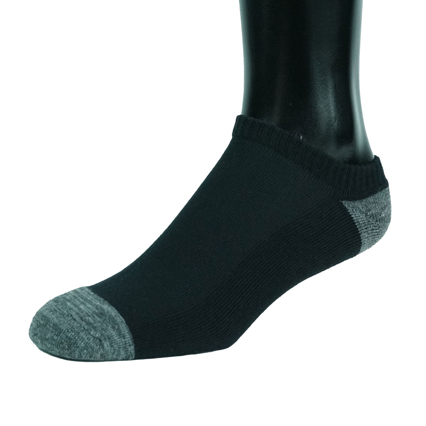 NO-SHOW BLACK SOCKS TOWEL