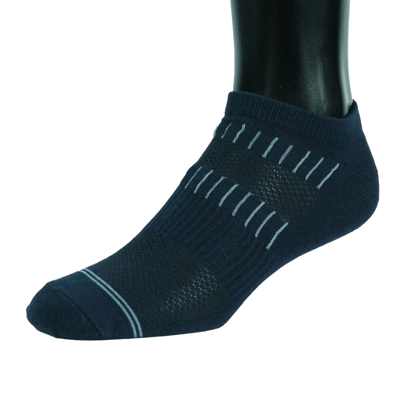 NO-SHOW BLUE SOCKS LINES D