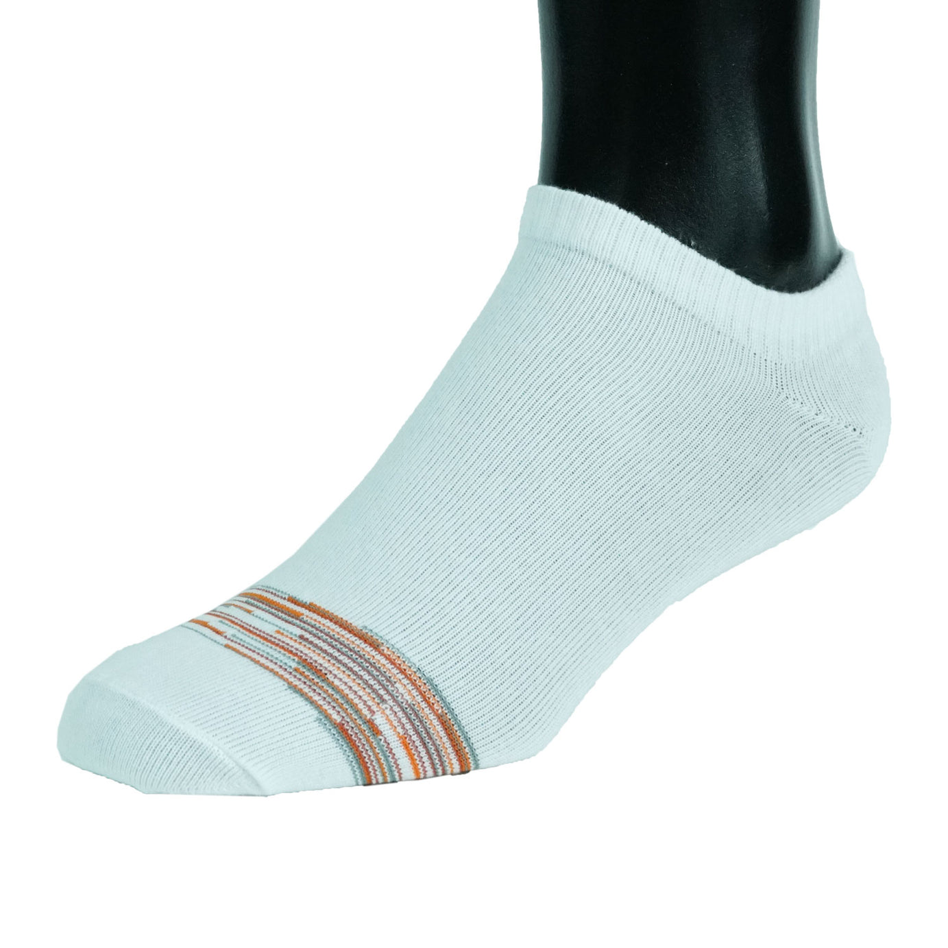 NO-SHOW WHITE SOCKS LINES