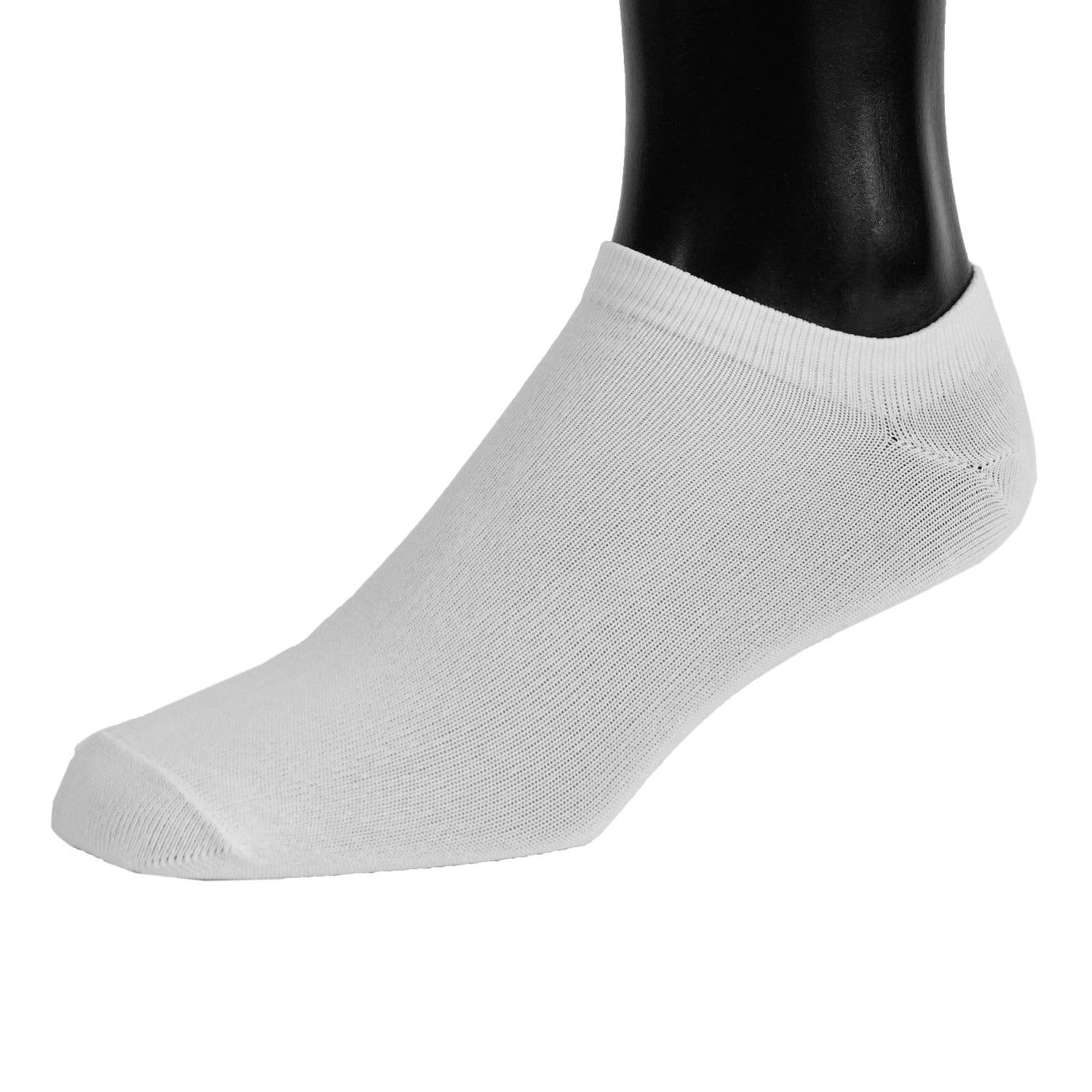 NO-SHOW NYLON WHITE SOCKS