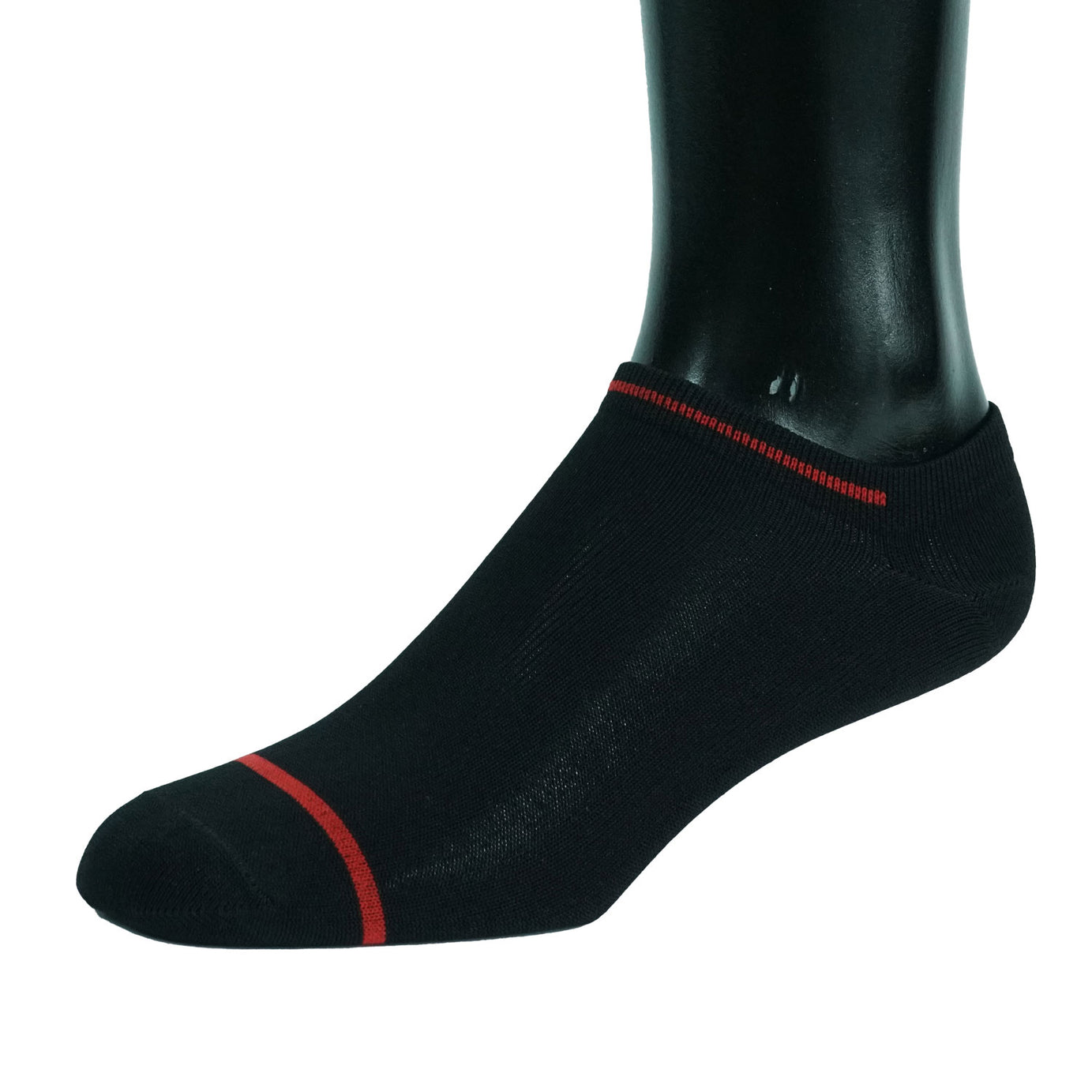 NO-SHOW NYLON BLACK SOCKS MICROFIBER LINE