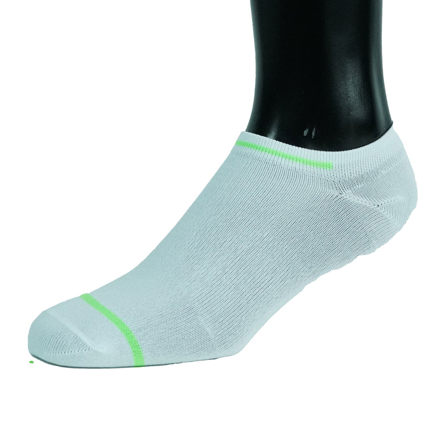 NO-SHOW NYLON WHITE SOCKS MICROFIBER LINE