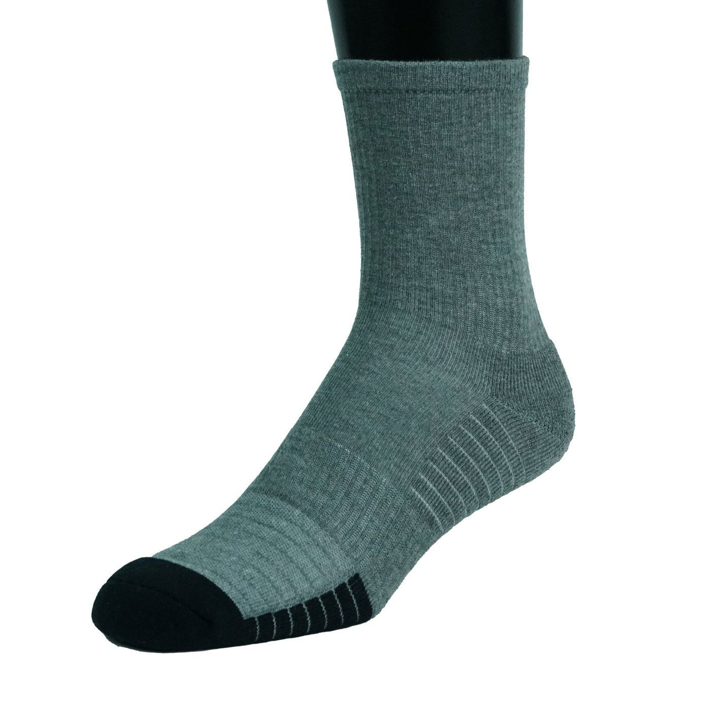 1/2 CREW GRAY SOCKS