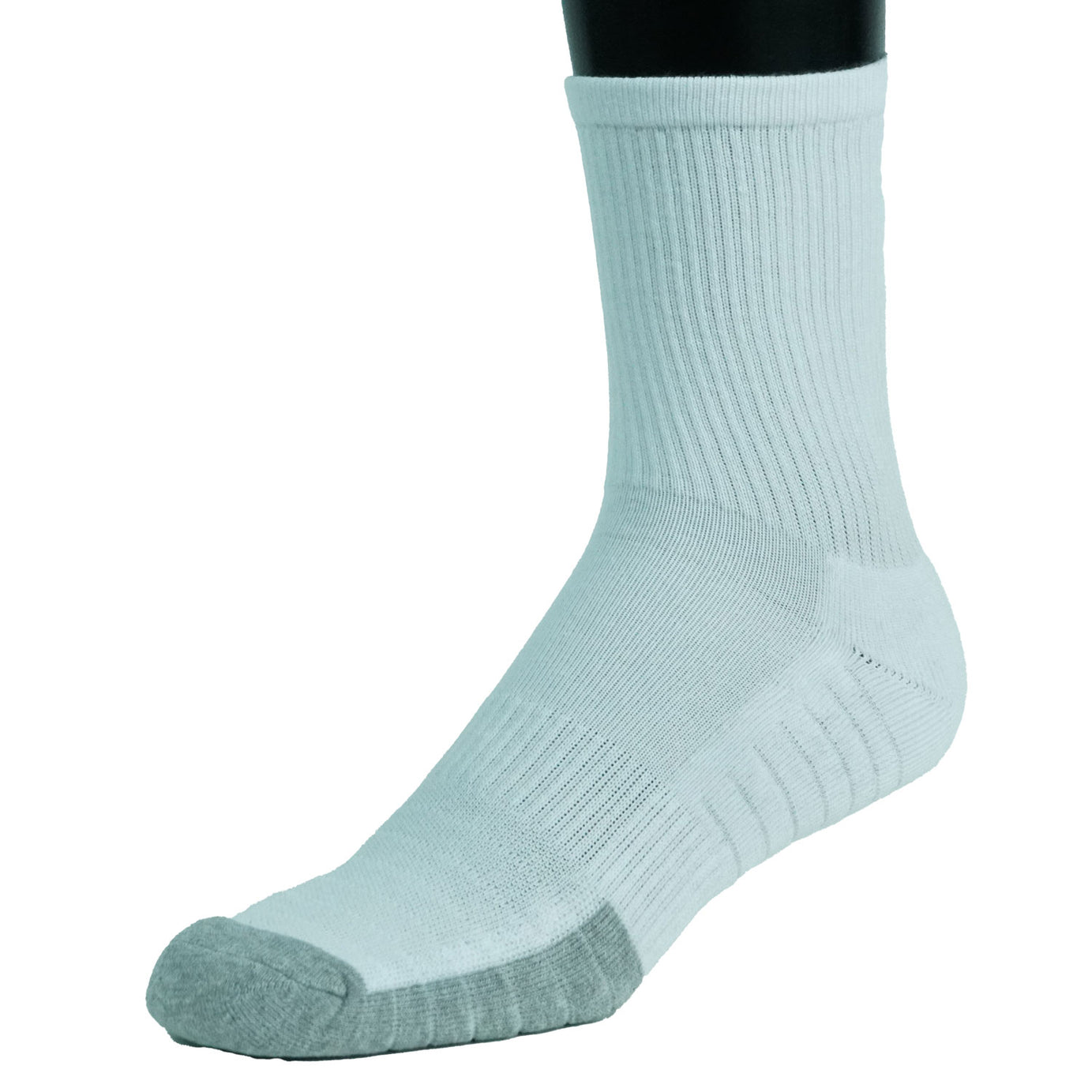 1/2 CREW WHITE SOCKS