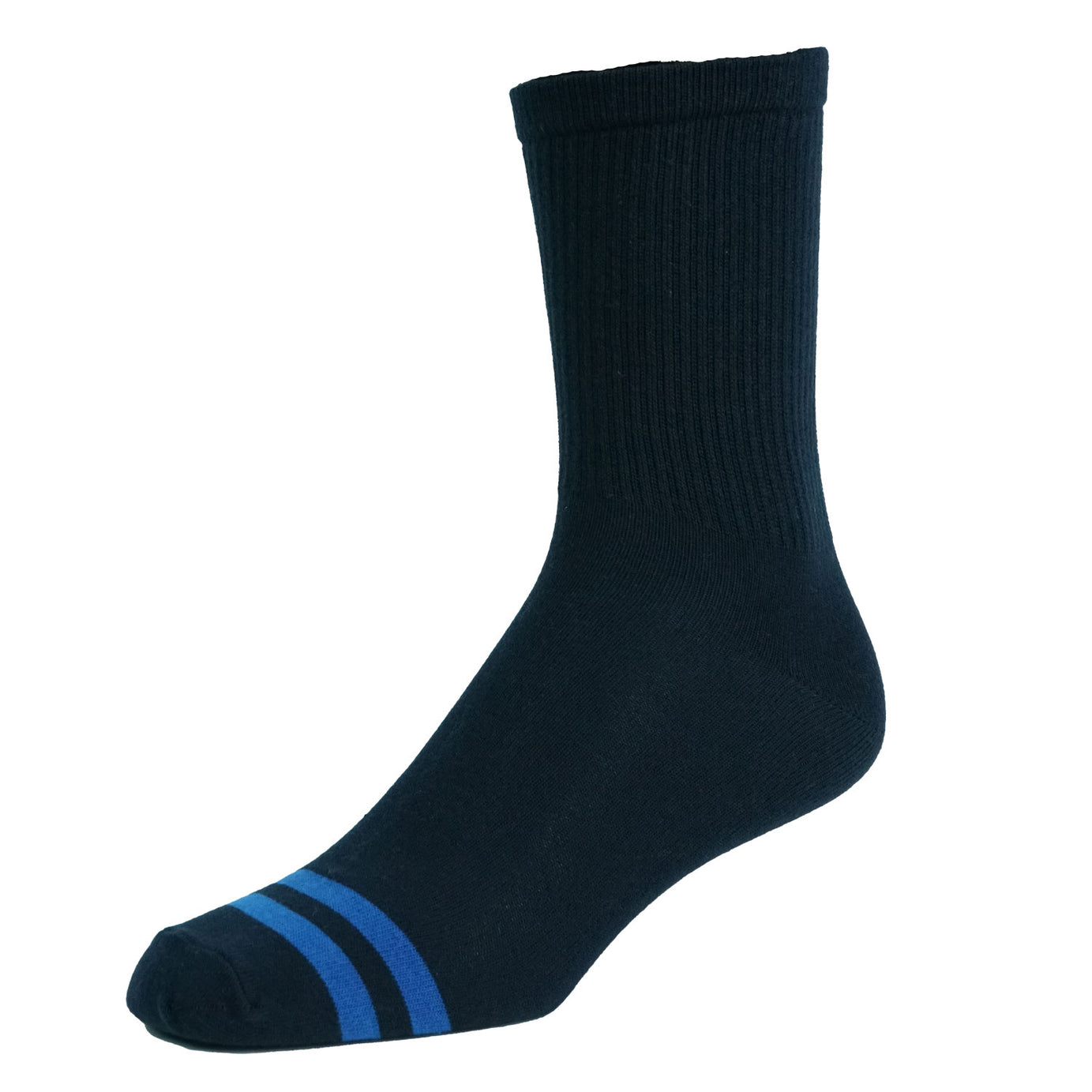 1/2 CREW BLUE SOCKS LINES