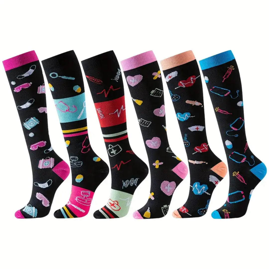 OVER-THE-KNEE SOCKS (Custom) – Fashion & Function | Min 100 Pairs | Your Logo, Your Style