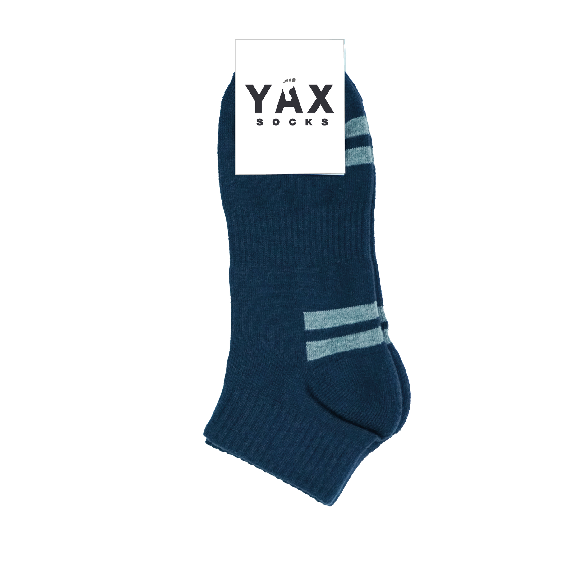 LOW CUT BLUE SOCKS WITH LINES